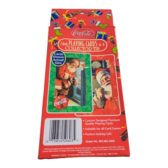 Coca Cola Bicycle Cards Collectible Tin - Picture 3 of 5